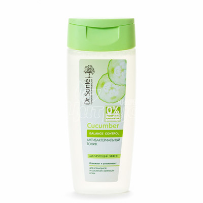 Тонік для обличчя Доктор Санте (Dr. Sante) Доктор Санте (Dr. Sante) Огірковий Баланс Контроль (Cucumber Balance Control) Антибактеріальний 200 мл