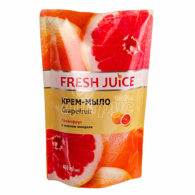 фото 1/Крем-мило рідке Фреш Джус (Fresh Juice) Грейпфрут (Grapefruit) Дой-пак 460 мл
