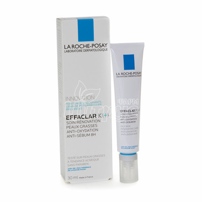 Ля Рош позе Ефаклар К (La Roche Posay Effaclar К) Засіб для догляду за комбінованою і жирною шкірою обличчя 30 мл