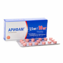 Аріф таблетки з модифікованим вивільненням 1,5 мг / 10 мг 30 штук