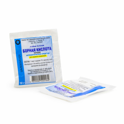 Борна кислота порошок 10 г
