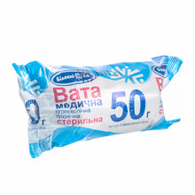 Вата стерильна Білосніжка ролик 50 г