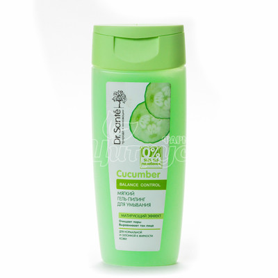 Гель-пілінг для вмивання Доктор Санте (Dr. Sante) Огірковий Баланс Контроль (Cucumber Balance Control) 200 мл