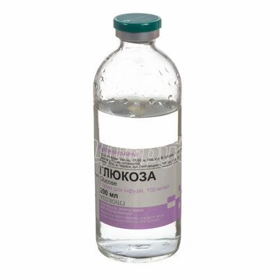 Глюкоза розчин для інфузій 10% 200 мл