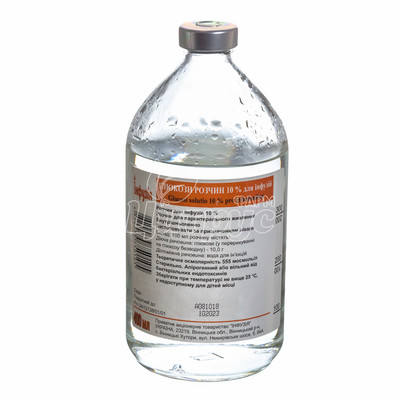 Глюкоза розчин для інфузій 10% 400 мл