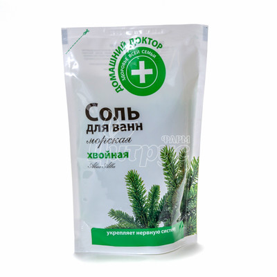 Сіль для ванн Домашній Доктор Хвойна дой-пак 500 г