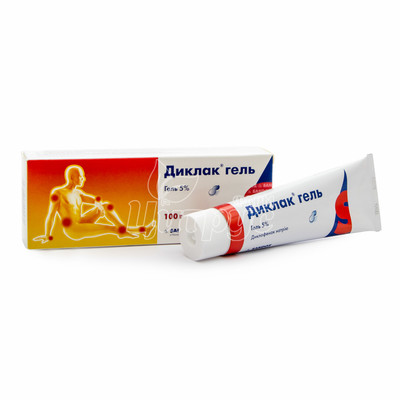 Диклак гель 5% туба 100 г