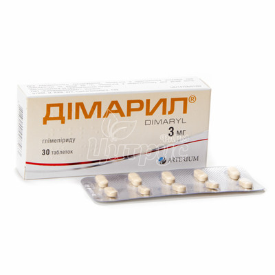 Дімаров таблетки 3 мг 30 штук