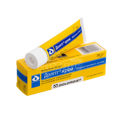 Долгіт крем 50мг / г 20 г