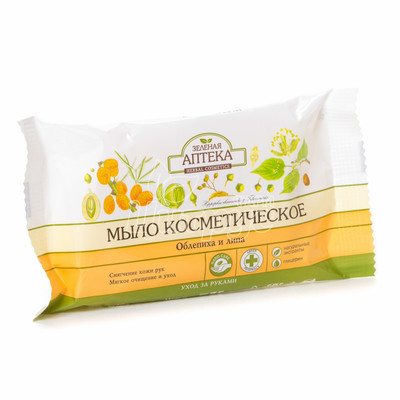 Мило косметичне Зелена Аптека Обліпиха і липа 75 г