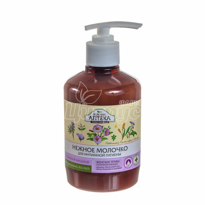 Молочко для інтимної гігієни Зелена Аптека Жіночі трави нормалізує. 370 мл