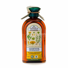 Шампунь Зелена Аптека Календула лікарська і розмаринове Олія, для жирного волосся 350 мл