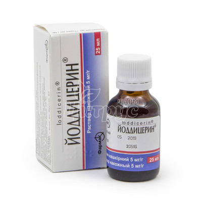 Йоддіцерин розчин 25 мл 1 штука