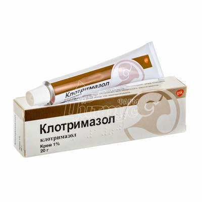 Клотримазол крем 1% туба 20 г