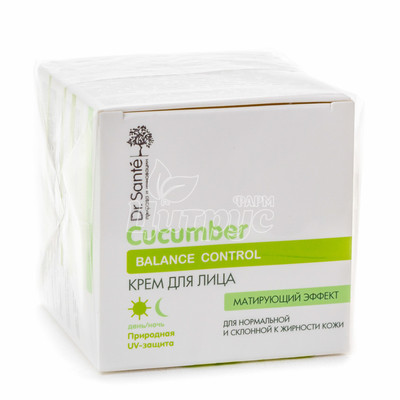 Крем для обличчя Доктор Санте 0% (Dr. Sante 0%) Огірковий Баланс Контроль (Cucumber Balance Control) гіпоалергенний 50 мл