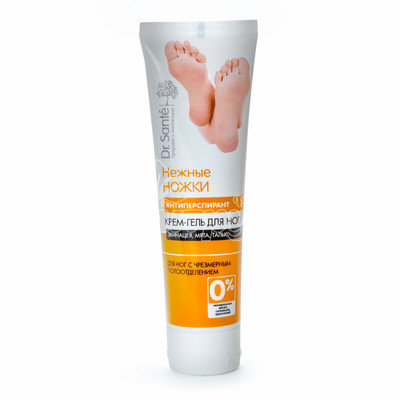 Крем-гель для ніг Доктор Санте (Dr. Sante) Антиперспірант Ніжні ніжки 90 мл