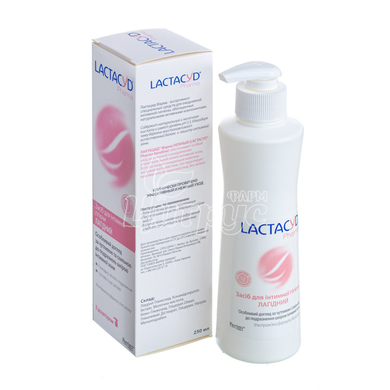 фото 2/Засіб для інтимної гігієни ЛАКТАЦИД Фарма (Lactacyd Pharma) Ніжний з дозатором 250 мл