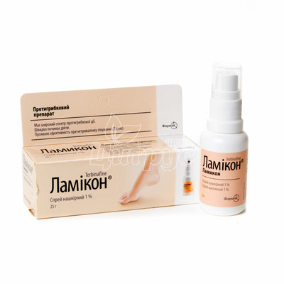 Ламікон спрей накожний 1% 25 г