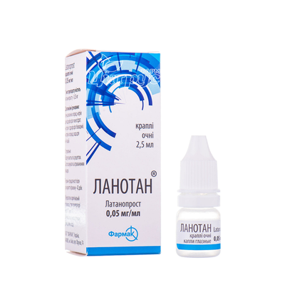 Ланотан краплі очні 0,05 мг / мл 2,5 мл