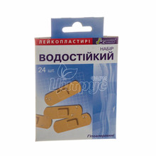 Лейкопластир на плівковій основі С-Пласт набір Водостійкий 24 штук