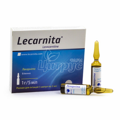 Лекарніта розчин для ін*єкцій ампули 1 г / 5 мл по 5 мл 5 штук