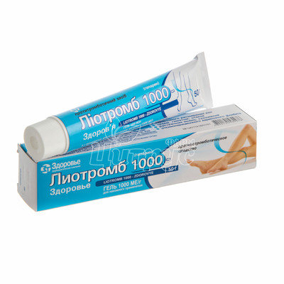 Ліотромб 1000-Здоров*я гель туба 50 г