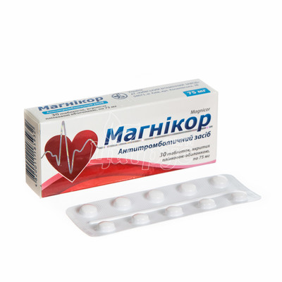 Магнікор таблетки вкриті оболонкою 30 штук