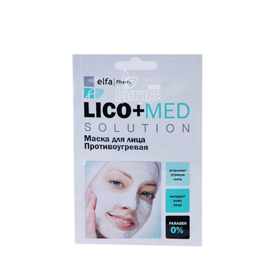 Маска для обличчя Ельфа Фарм (Elfa Pharm) Ліко + Мед (Lico + Med) противугрова 20 мл