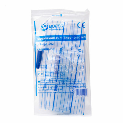 Сечоприймач Волес з Т-краном стерильний 2000 мл