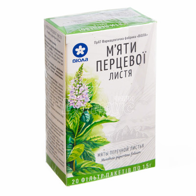 М*яти перцевої листя листя 1,5 г фільтр-пакет 20 штук