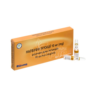 Налбуфін розчин для ін*єкцій ампули 10 мг по 1 мл 10 штук