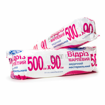 Відріз марлевий Білосніжка рулон нестерильний 5м х 90 см
