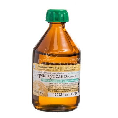 Перекис водню розчин 3% 100 мл
