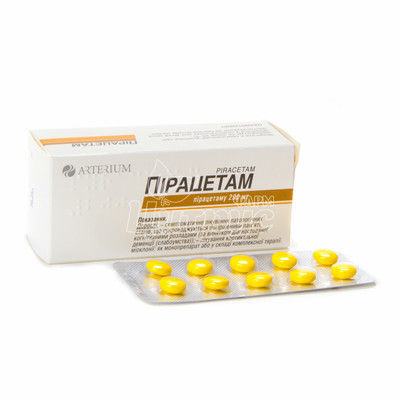 Пірацетам таблетки вкриті оболонкою 200 мг 60 штук