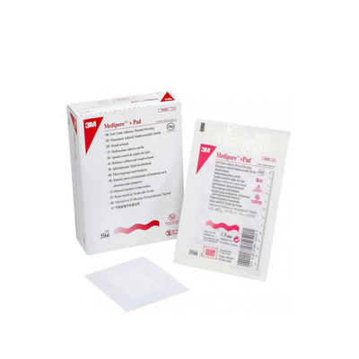 Пов*язка адгезивна для закриття ран Медіпор + Пад (Medipore + Pad) (5смх7,2см)