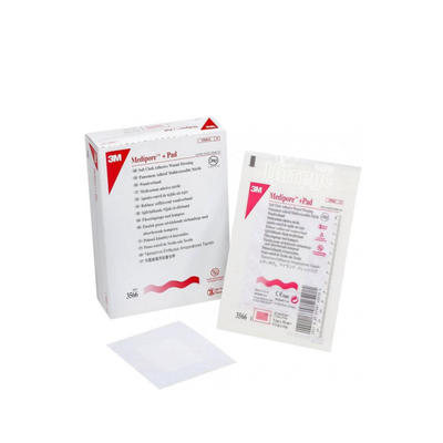 Пов*язка адгезивна для закриття ран Медіпор + Пад (Medipore + Pad) (6 см х 10 см)