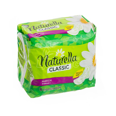 Прокладки гігієнічні жіночі Натурелла (Naturella) Ромашка Класік Максі Сингл (Camomile Classic Maxi Single) 8 штук
