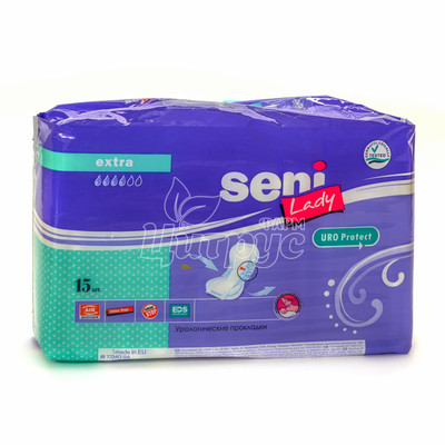 Прокладки урологічні жіночі Сені (Seni) Леді Екстра (Lady Extra) 15 штук