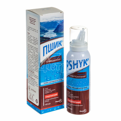 Пшик спрей назальний з морською водою 2,1% Гіпертонічний 100 мл