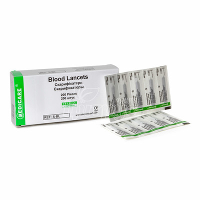 Скарификатор Медікер (Medicare) 200 штук