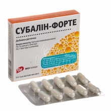 Субалін форте капсули 10 штук