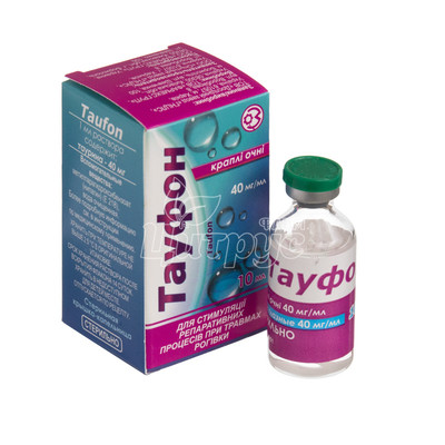 Тауфон краплі очні 4% 10 мл