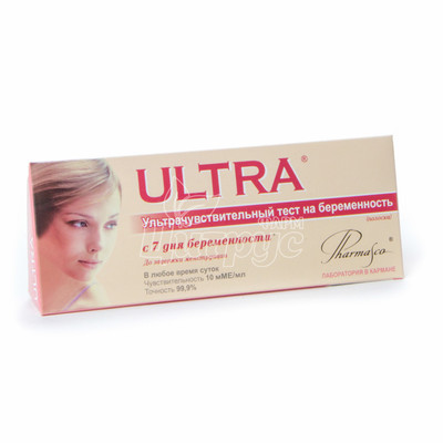 Тест-смужка для визначення вагітності Ультра (Ultra) ультрачутлива