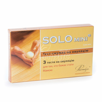 Тест-смужки для визначення овуляції Соло Міні (Solo Mini) 3 штуки