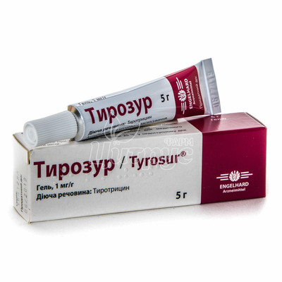 Тирозур гель 1 мг / г 5 г