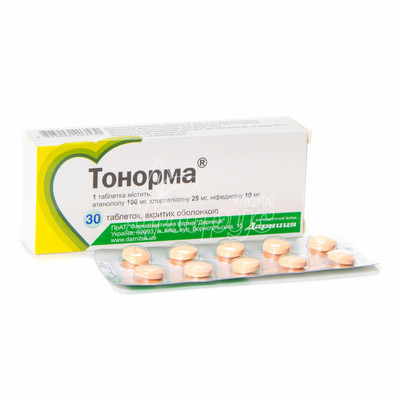 Тонорма таблетки вкриті оболонкою 30 штук