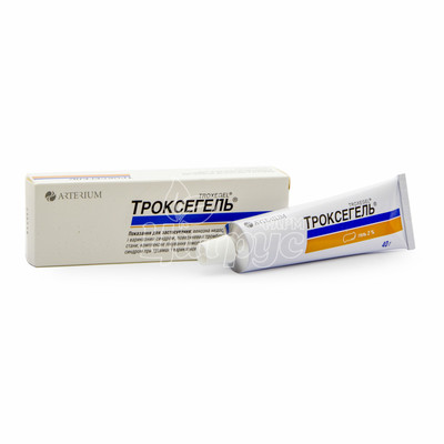 Троксегель гель 2% туба 40 г