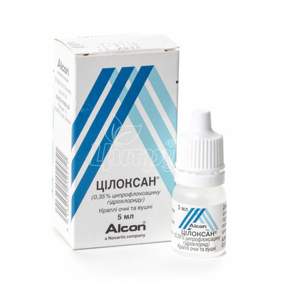 Цілоксан краплі очні / вушні 0,35% 5 мл