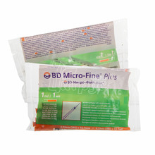 Шприц 1 мл інсуліновий U-100 Бектон Дикенсон (Becton Dickinson) BD Micro-Fine Plus голка 29G (0,33 х 12,7 мм)