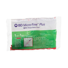 Шприц 1 мл інсуліновий U-40 Бектон Дикенсон (Becton Dickinson) BD Micro-Fine 29G (0,33 х 12,7 мм)